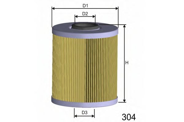 Фільтр масляний L587 MISFAT