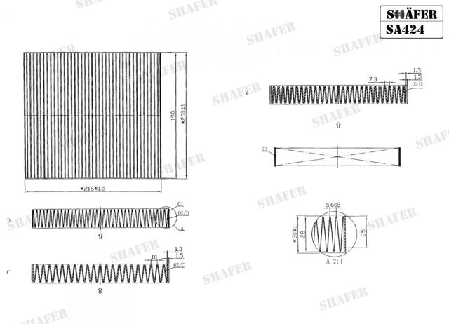 Фільтр пиловий SA424 SHAFER