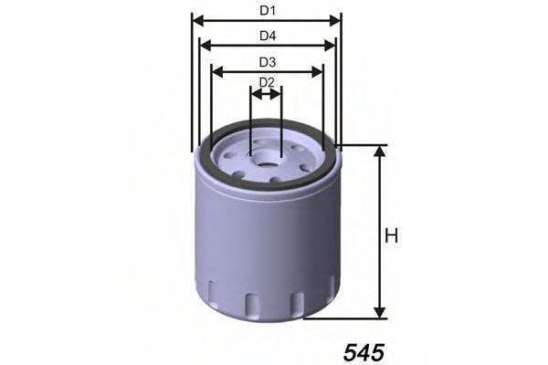 Фільтр масляний ДВЗ Z640 MISFAT