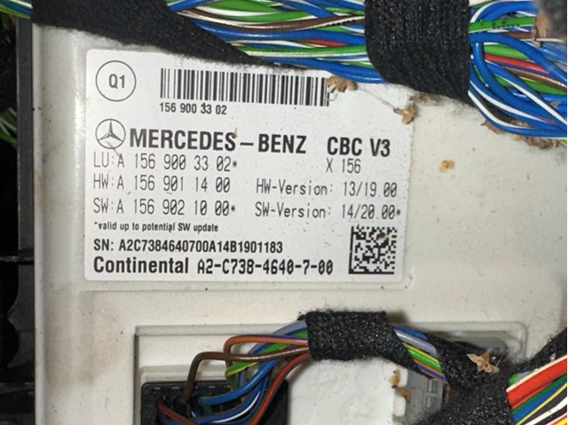 Блок керування сигналами SAM A1569003302 MERCEDES