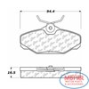 Колодки гальмівні задні, дискові 10206100 CENTRIC PARTS