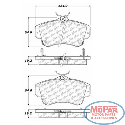 Гальмівні колодки 10208410 CENTRIC PARTS