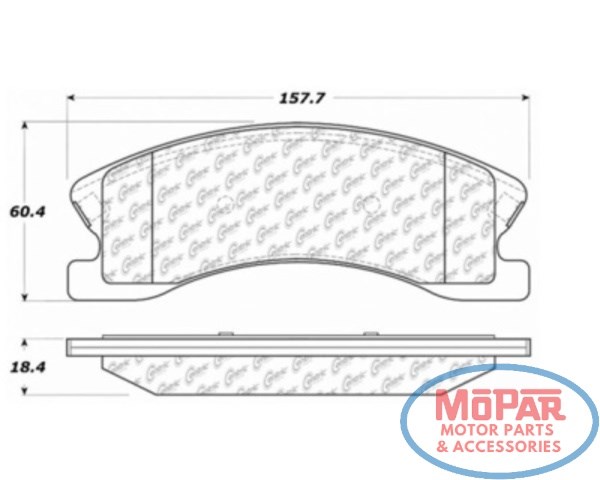 Колодки передні 10209450 CENTRIC PARTS