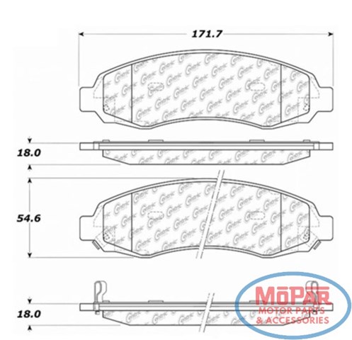 Гальмівні колодки 10209620 CENTRIC PARTS