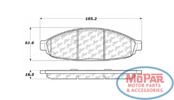 Передні гальмівні колодки 10209970 CENTRIC PARTS