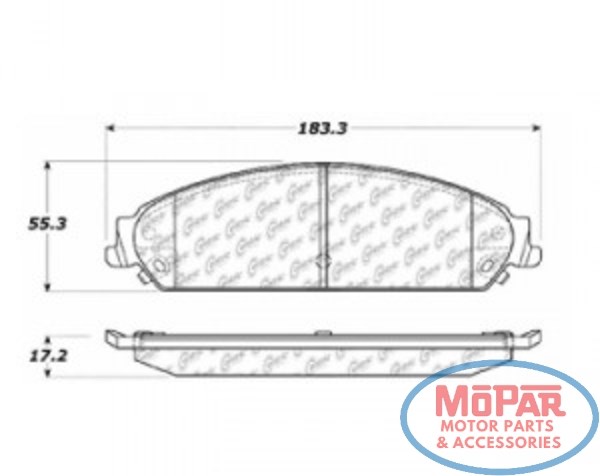 Гальмівні колодки 10210580 CENTRIC PARTS