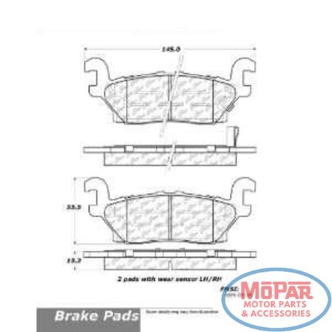 Задні дискові колодки 10211200 CENTRIC PARTS