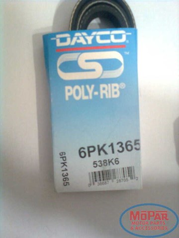 Поліклиновий ремінь 6PK1365 DAYCO
