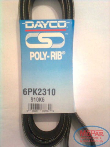 Ремінь приводний, агрегатів 6PK2310 DAYCO