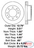 Гальмо дискове переднє ADA104348 BLUE PRINT