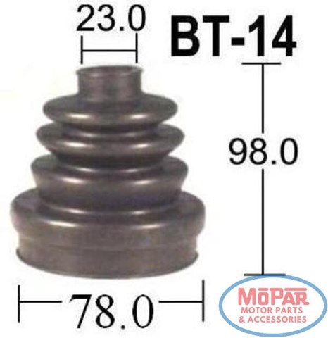ШРУС внутрішній, передній BT14KIT INTERPARTS