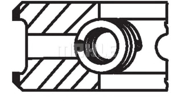 Кільця поршневі sprinter ом611-612 (88,5mm) 00136N2