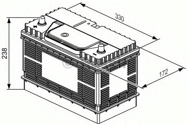 Автомобільна батарея 0092L40340 BOSCH