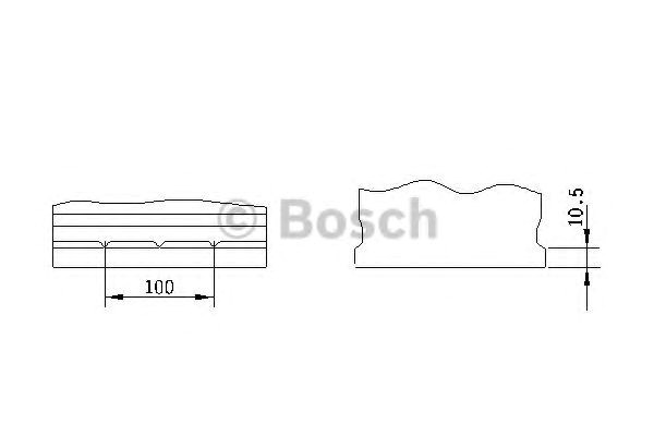 Акумулятор bosch 12в/45аг/300а/10,78кг DSC0092S30160