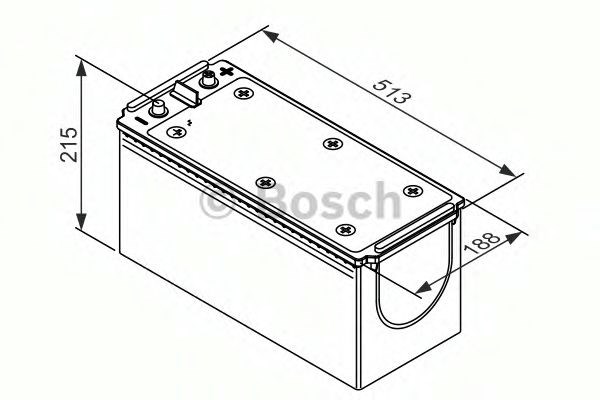 Автомобільна батарея 0092T30540 BOSCH
