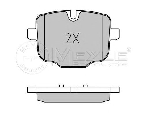 Колодки на гальмо задній дисковий 0252470318PD MEYLE