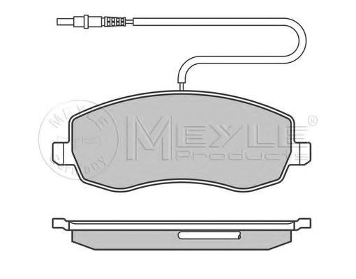Передні гальмівні колодки 0252483919W MEYLE