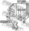 Ремкомплект суппорта гальмівного, переднього 0274A60FKIT FEBEST