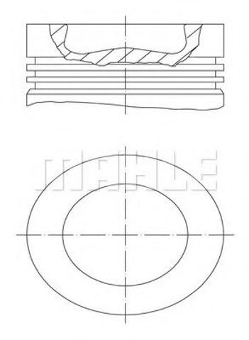 Поршень в зборі 028PI00116000 MAHLE