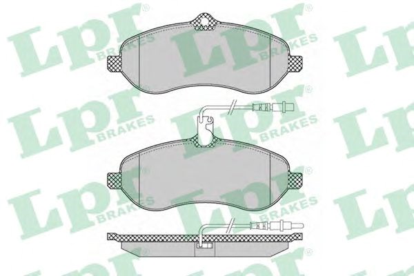 Колодки гальмівні дискові комплект 05P1348 LPR