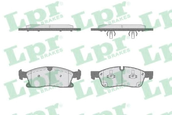 Передні гальмівні колодки 05P1735 LPR
