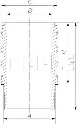 Гільза циліндра 061LW00101001 MAHLE