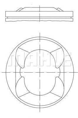 Поршень в зборі 081PI00110000 MAHLE