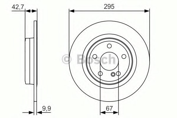 Задні дискові гальма 0986479A04 BOSCH