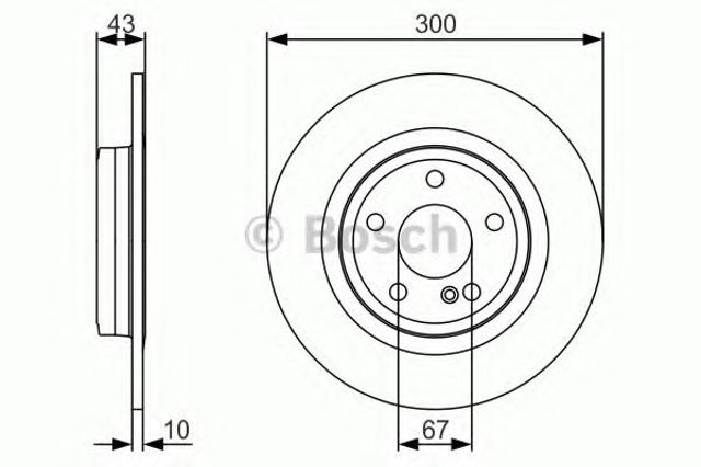 Дискові гальма 0986479A38 BOSCH