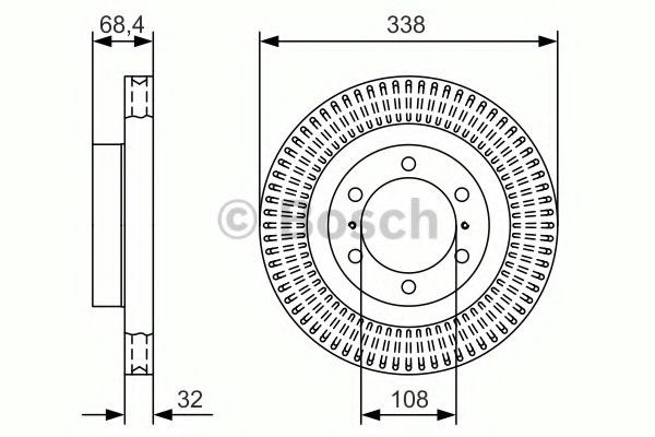 Ротор гальмівний 0986479A65 BOSCH