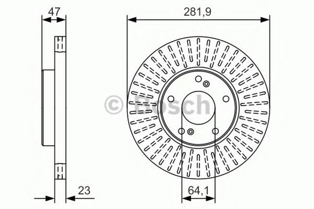 Гальмо дискове переднє 0986479A99 BOSCH