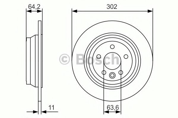 Задні дискові гальма 0986479B19 BOSCH