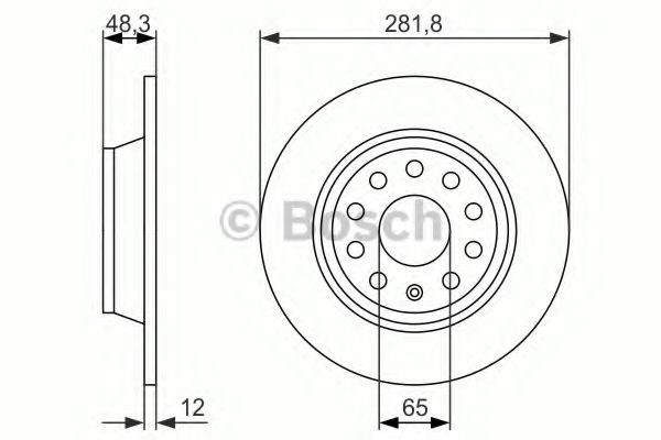 Дискові гальма 0986479B93 BOSCH