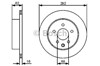 Диск гальмівний задній 0986479C12 BOSCH