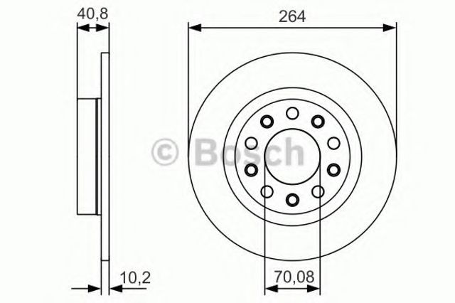 Дискові гальма 0986479C41 BOSCH