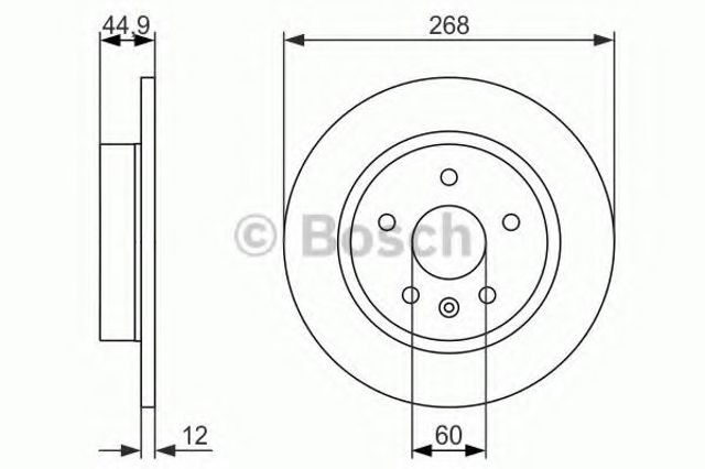 Дискові гальма 0986479C57 BOSCH