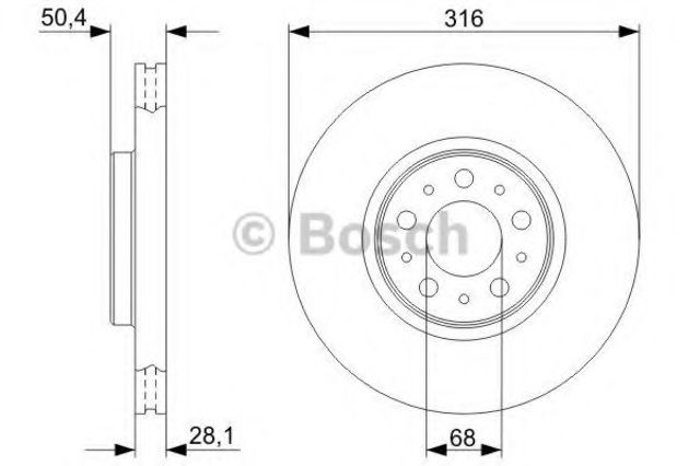 Ротор гальмівний 0986479C85 BOSCH