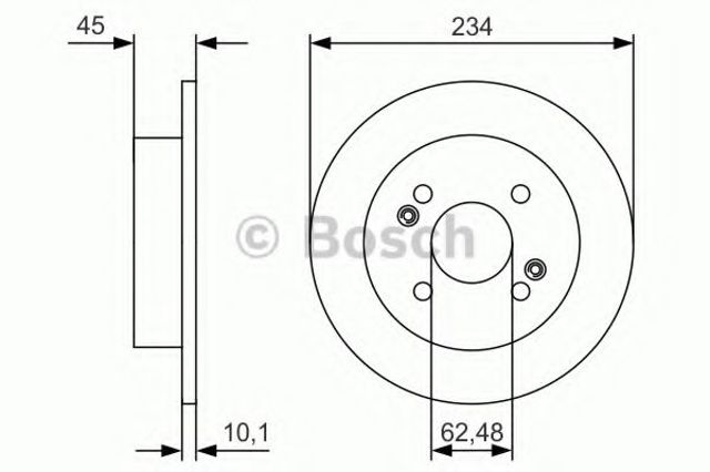 Дискові гальма 0986479D02 BOSCH