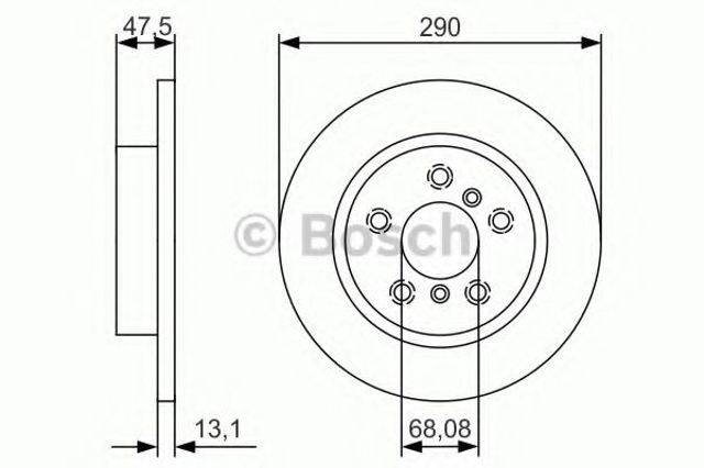 Дискові гальма 0986479D17 BOSCH