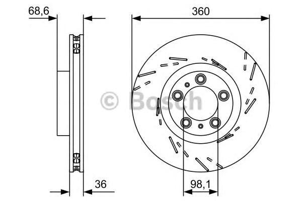 Ротор гальмівний 0986479D23 BOSCH