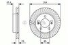 Диск гальмівний передній 0986479D32 BOSCH