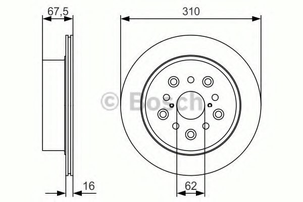 Дискові гальма 0986479R25 BOSCH