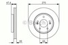 Диск гальмівний передній 0986479R26 BOSCH