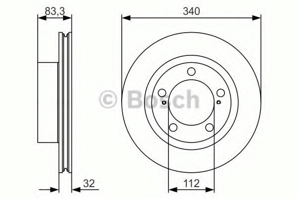 Гальмо дискове переднє 0986479R29 BOSCH