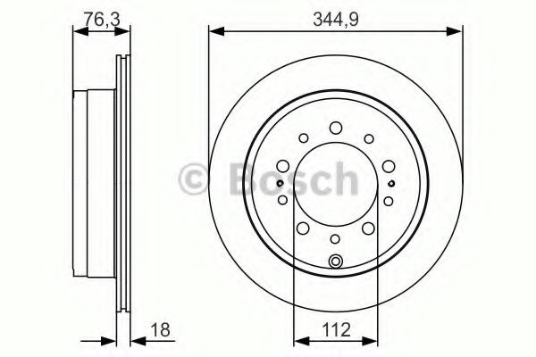 Задні дискові гальма 0986479R32 BOSCH