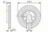 Диск переднього гальма 0986479R76 BOSCH