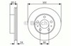 Диск гальмівний передній 0986479R86 BOSCH