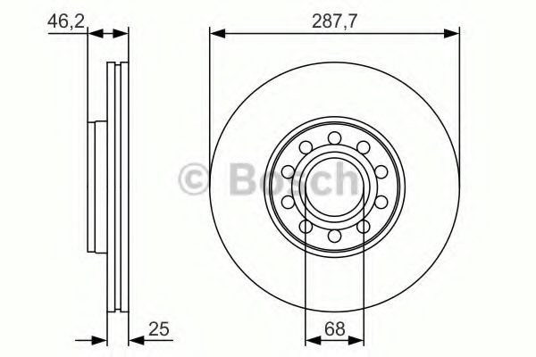 Ротор гальмівний 0986479S19 BOSCH