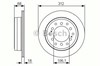 Диск гальмівний задній 0986479S36 BOSCH