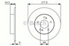 Диск гальмівний задній 0986479T86 BOSCH